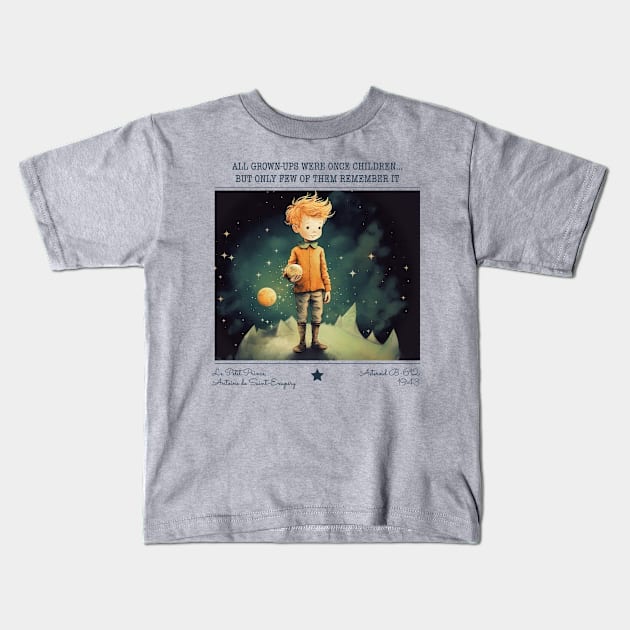 Little Prince - Le Petit Prince children's books Kids T-Shirt by OutfittersAve